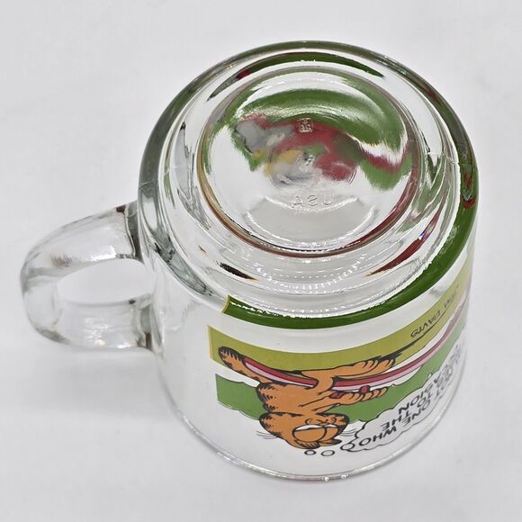 Vintage 1978 McDonalds Garfield & Odie See Saw Themed Glass Mug - Picture 5 of 5